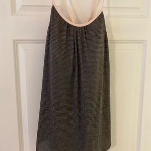 Yoga tank with built in bra